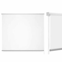 Rolgordijn 150 x 180 cm Wit Stof Plastic (6 Stuks) 2