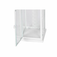 Lantaarn Home ESPRIT Wit Kristal Ijzer Shabby Chic 20 x 20 x 55 cm (3 Onderdelen) 3