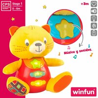 Knuffel met Geluid Winfun Kat 16 x 17,5 x 10,5 cm (6 Stuks) 4