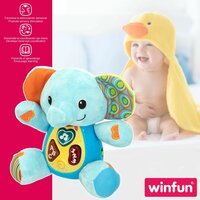 Knuffel met Geluid Winfun Olifant 17 x 17,5 x 10 cm (6 Stuks) 6