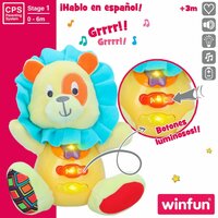 Knuffel met Geluid Winfun Leeuw 15 x 15 x 9 cm (6 Stuks) 3