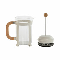 Cafeti&egrave;re Home ESPRIT Wit Natuurlijk Roestvrij staal 800 ml 15 x 10 x 22 cm 4