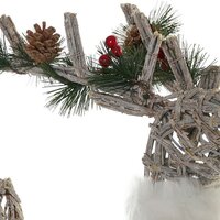 Kerstversiering DKD Home Decor Wit Rendier 33 x 14 x 60 cm 2