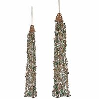 Kerstversiering Hanger Slingers Blauw champagne (24 Stuks) 3