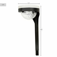 Set tuinverlichting op zonne-energie Aktive 2 Onderdelen Polypropyleen 11 x 49 x 12 cm (4 Stuks) 5