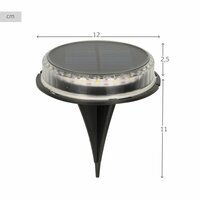 Set tuinverlichting op zonne-energie Aktive 2 Onderdelen Plastic 12 x 13,5 x 12 cm (6 Stuks) 5