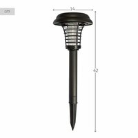 Tuinverlichting op zonne-energie Aktive Polypropyleen 14 x 42 x 14 cm (4 Stuks) 5