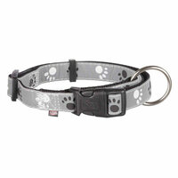 Hondenhalsband Trixie Silver Reflect Zwart Grijs L/XL 40-65 cm 2