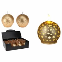LED kaars Lifetime Gouden Kerstbal (AAA) 2