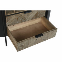 Flessenrek Home ESPRIT Zwart Natuurlijk Metaal Spar 90 x 36 x 150 cm 3