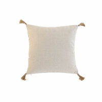 Kussen Home ESPRIT Beige Natuurlijk Tropisch Boho 45 x 5 x 45 cm 3