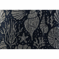 Kussen Home ESPRIT Zilverkleurig Marineblauw Mediterrane 45 x 15 x 45 cm 3