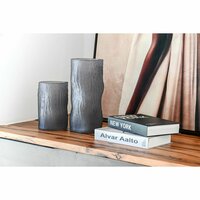 Vaas Home ESPRIT Grijs Kristal Modern 14 x 14 x 31,5 cm 2