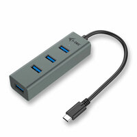 USB-HUB i-Tec C31HUBMETAL403 USB x 4 Grijs Zwart 3