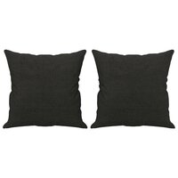 Sierkussens 2 st 40x40 cm stof zwart 2