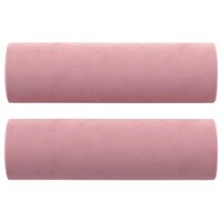 Sierkussens 2 st 15x50 cm fluweel roze 2