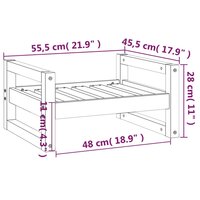 Hondenmand 55,5x45,5x28 cm massief grenenhout zwart 8