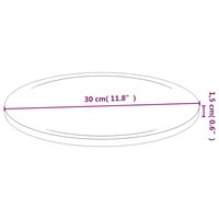 Snijplanken 6 st &Oslash;30x1,5 cm bamboe 6