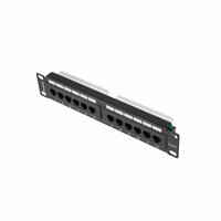 Patchpanel 12 UTP-Poorten Categorie 6 Lanberg PPU6-9012-B 2