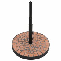 Parasolvoet rond 12 kg terracottakleurig 3
