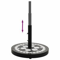 Parasolvoet rond 12 kg zwart en wit 4