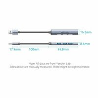 USB-HUB Vention CKOHB Grijs 3
