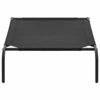 Hondenbed verhoogd L textileen zwart 3