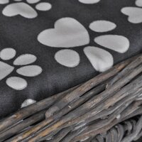 Kattenbed/huis/kasteel met kussen wilgen 5