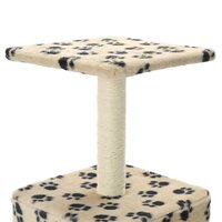 Kattenkrabpaal met sisal krabpaal 55 cm pootafdrukken beige 5