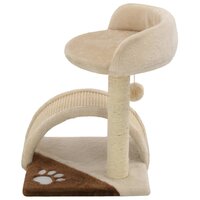 Kattenkrabpaal met sisal krabpaal 40 cm beige en bruin  3
