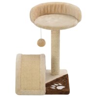 Kattenkrabpaal met sisal krabpaal 40 cm beige en bruin  4