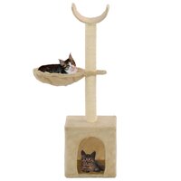 Kattenkrabpaal met sisal krabpalen 105 cm beige 2