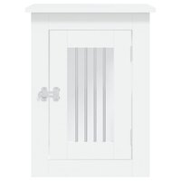 Hondenbench 45x62x59 cm bewerkt hout wit 7