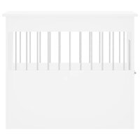 Hondenbench 55x80x68 cm bewerkt hout wit 8