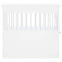 Hondenbench 64,5x80x71 cm bewerkt hout wit 8