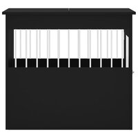 Hondenbench 64,5x80x71 cm bewerkt hout zwart 8