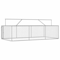 Hondenkennel voor buiten met dak 400x200x150 cm 4