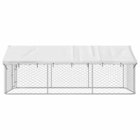 Hondenkennel voor buiten met dak 400x200x150 cm 6