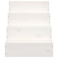 Huisdierentrap 40x49x47 cm massief grenenhout wit 4