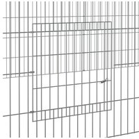 Konijnenkooi met 4 panelen 433x109x54 cm gegalvaniseerd ijzer 6
