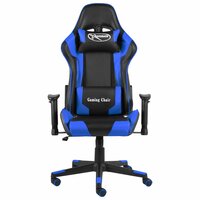 Gamestoel draaibaar PVC blauw 2
