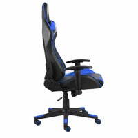 Gamestoel draaibaar PVC blauw 3