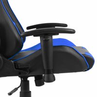 Gamestoel draaibaar PVC blauw 6