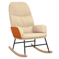 Schommelstoel stof cr&egrave;mewit 2