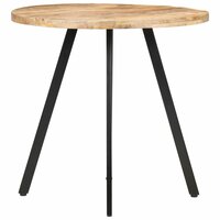 Eettafel 80 cm ruw mangohout 9