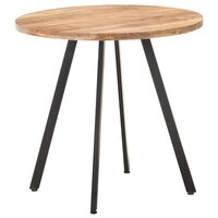 Eettafel 80 cm massief acaciahout 7