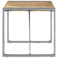 Eettafel 80x80x75 cm ruw mangohout 3