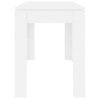 Eettafel 120x60x76 cm bewerkt hout wit 5