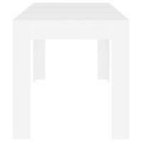 Eettafel 140x74,5x76 cm bewerkt hout wit 4