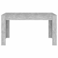 Eettafel 140x74,5x76 cm spaanplaat betongrijs 3